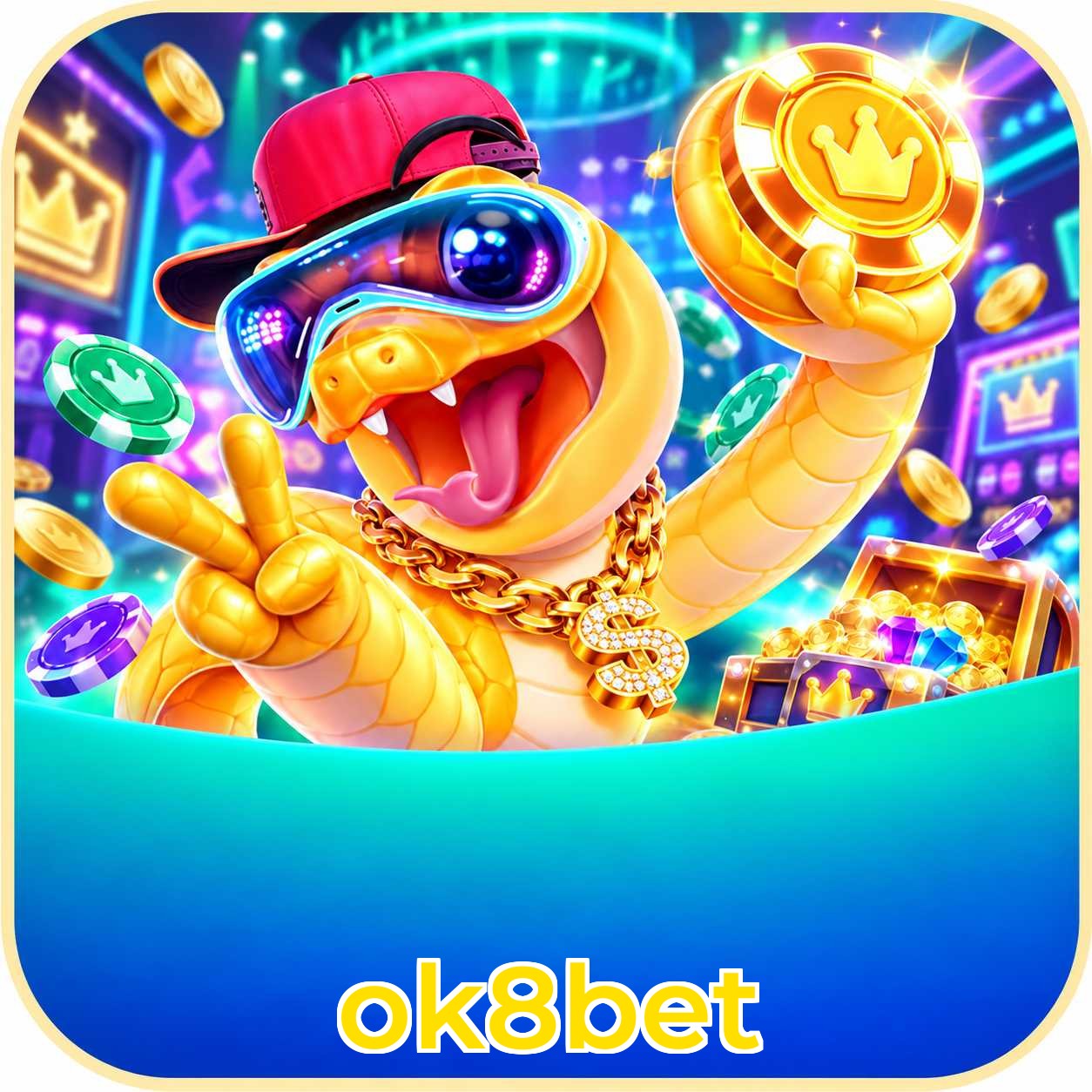 Logo ok8bet Telegram Canal Oficial
